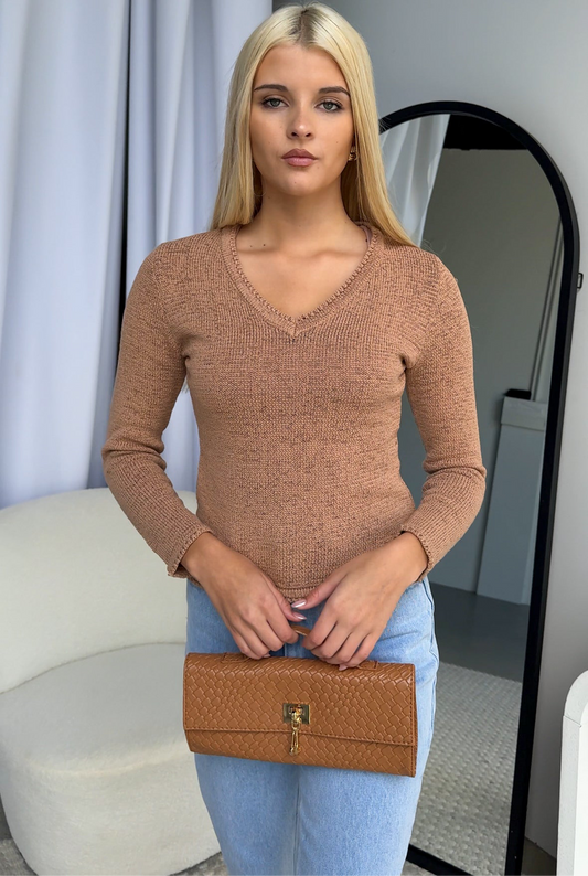MISSONI TOP - CAMEL