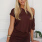 REMI MINI DRESS - CHOCOLATE