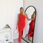 KIKI ONE SHOULDER MAXI - RED