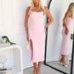 LEWIS MIDI DRESS - PINK