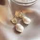 ZANDA PEARL EARRINGS - GOLD