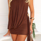 SIENNA MINI DRESS - CHOCOLATE