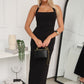 FRANCA HALTER MAXI DRESS - BLACK