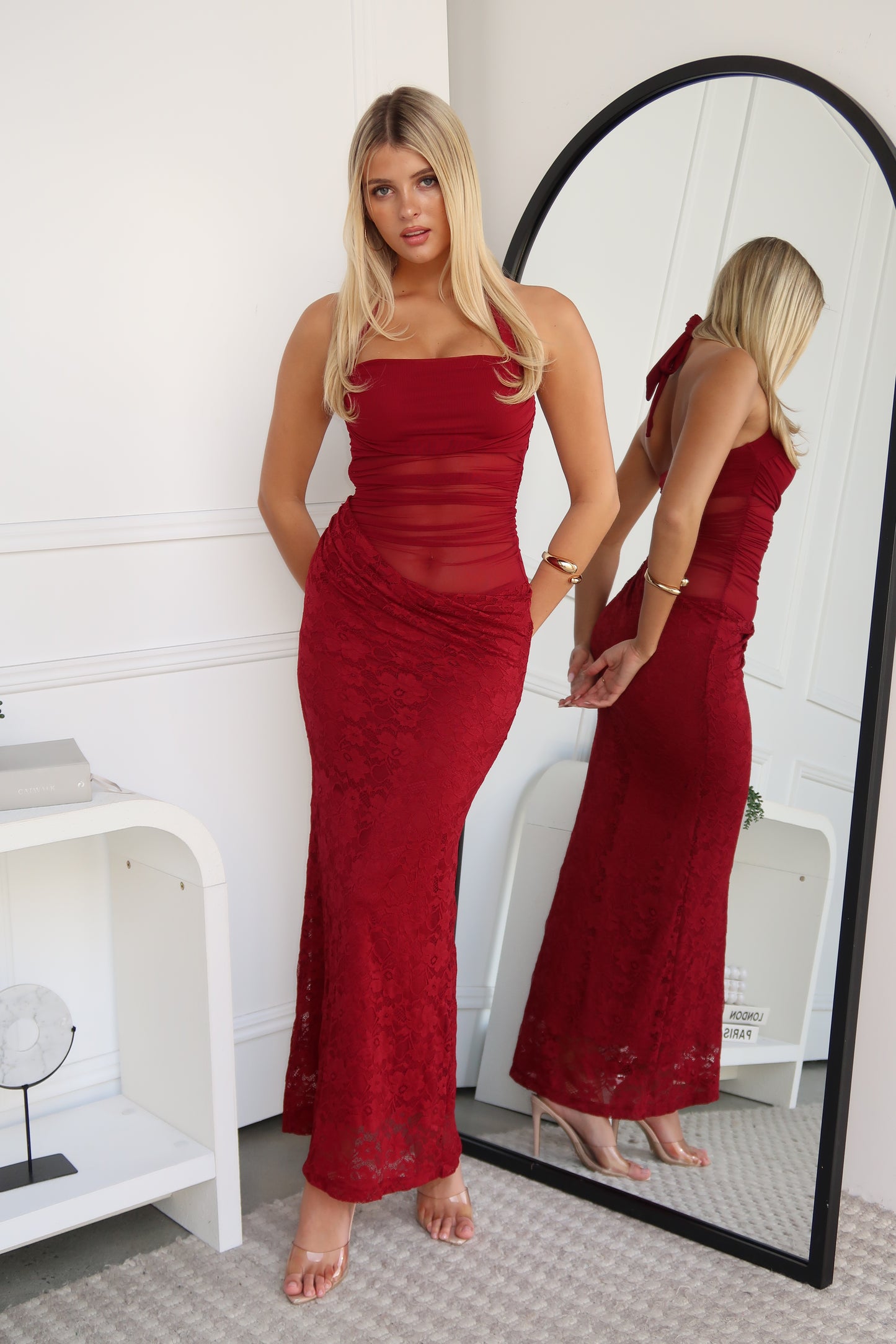 DEMPE MAXI DRESS - WINE