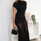 MONA MAXI DRESS - BLACK