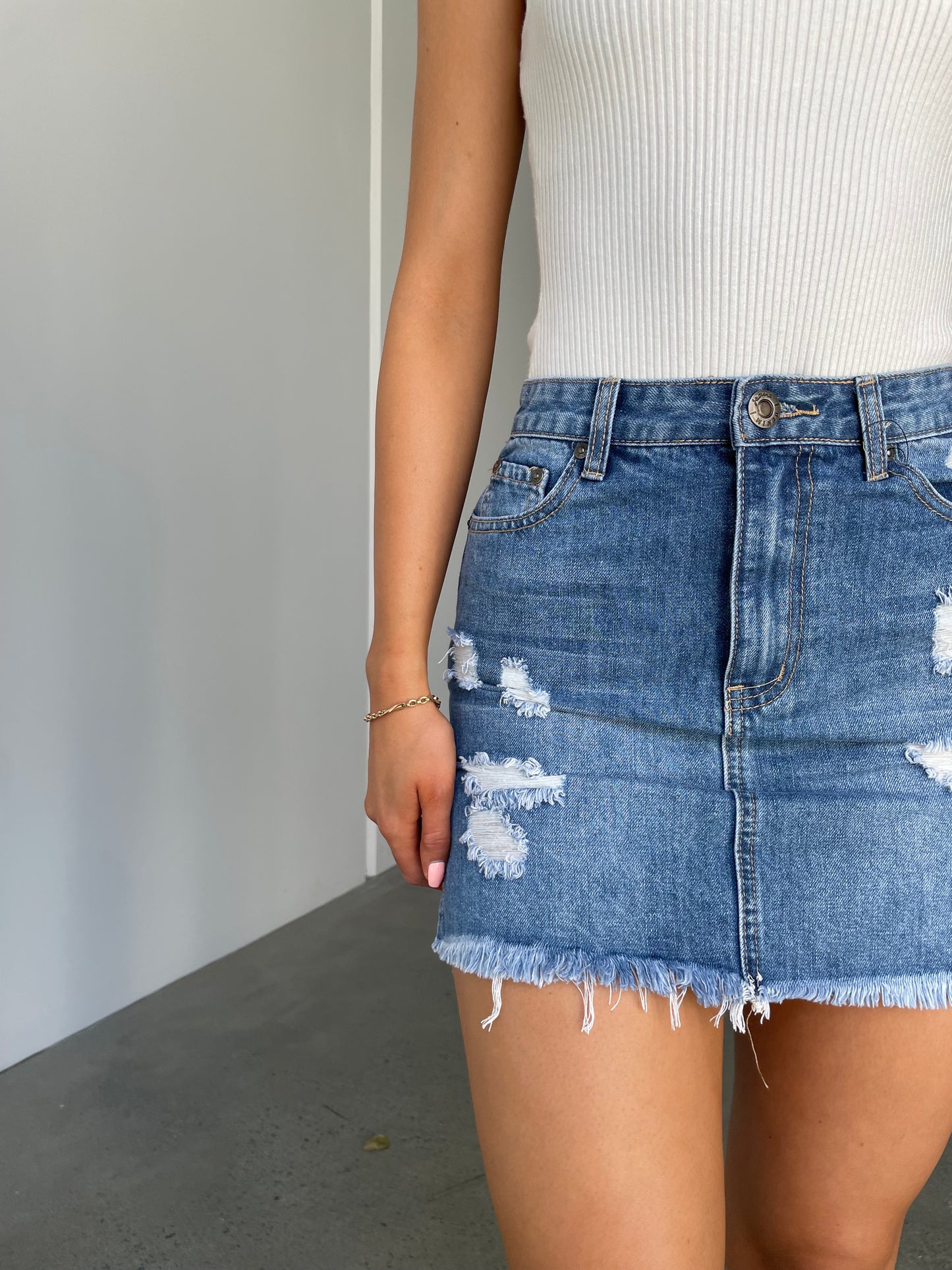 LOUIS DENIM SKIRT