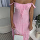 KYLA MAXI DRESS - BABY PINK