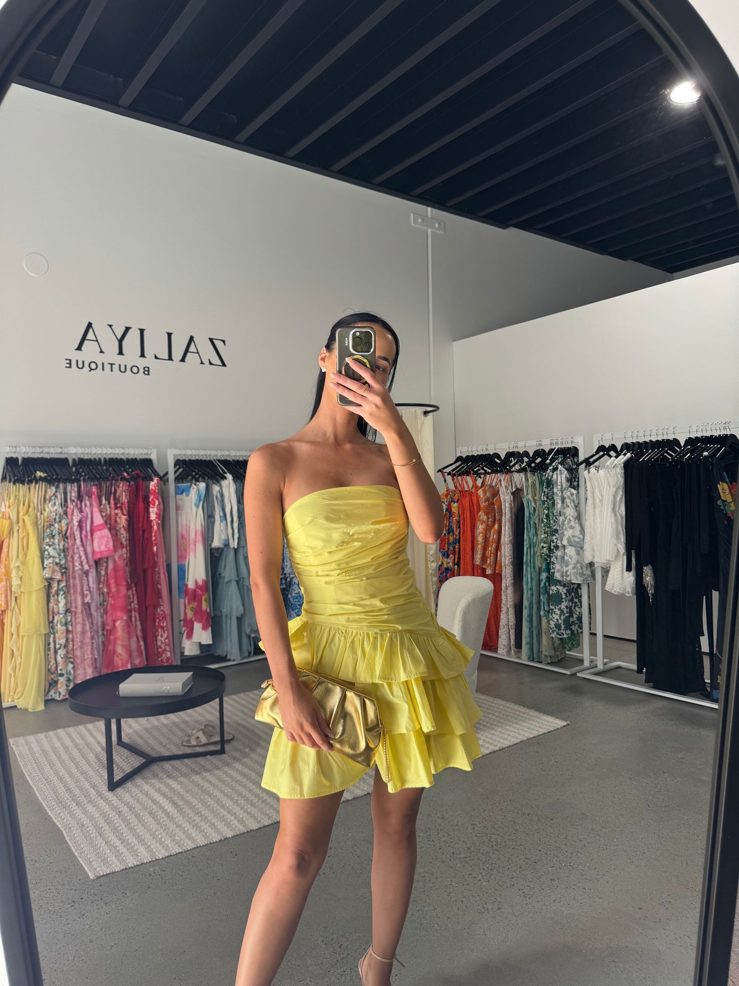 DRAKO MINI DRESS - LEMON