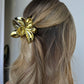 ALINA FLOWER HAIR CLAW - GOLD