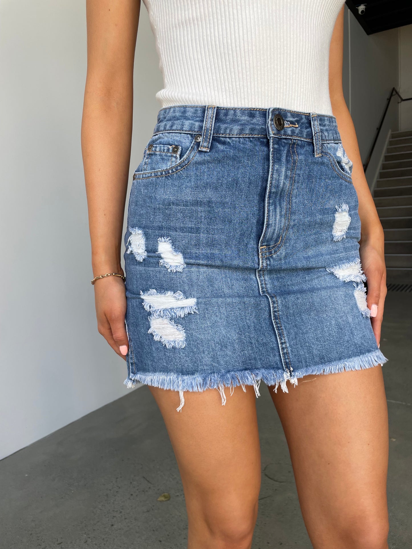 LOUIS DENIM SKIRT