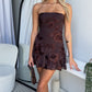 CALISTA MINI DRESS - CHOCOLATE