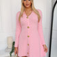AUDREY MINI KNIT DRESS - PINK