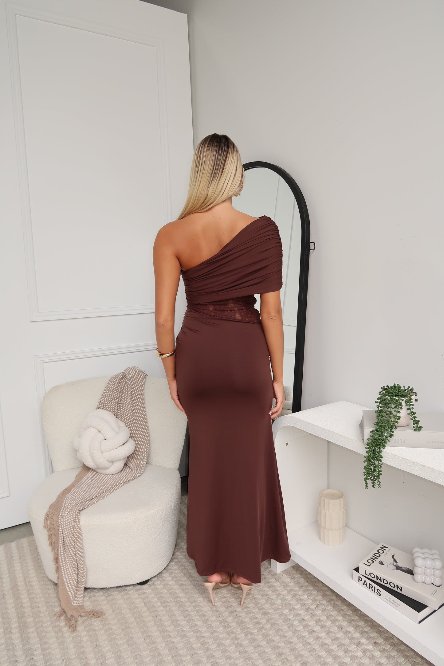 BLAIR MAXI DRESS - CHOCOLATE