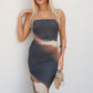 AMARA MAXI DRESS - CHOCOLATE MULTI