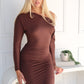 SABRINA MAXI DRESS - CHOCOLATE