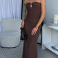 KIRRA MAXI DRESS - CHOCOLATE