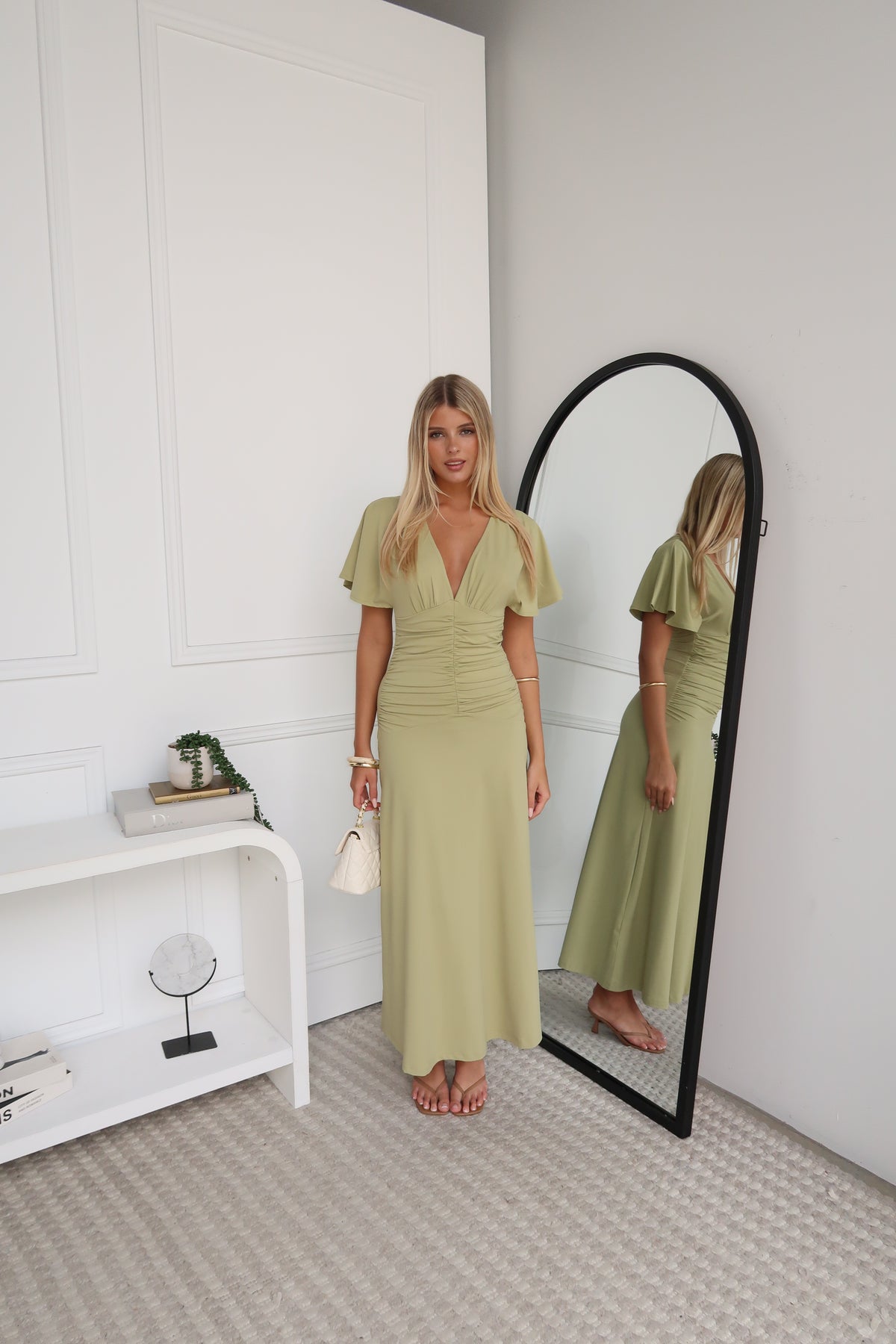 NELLI MAXI DRESS - SAGE