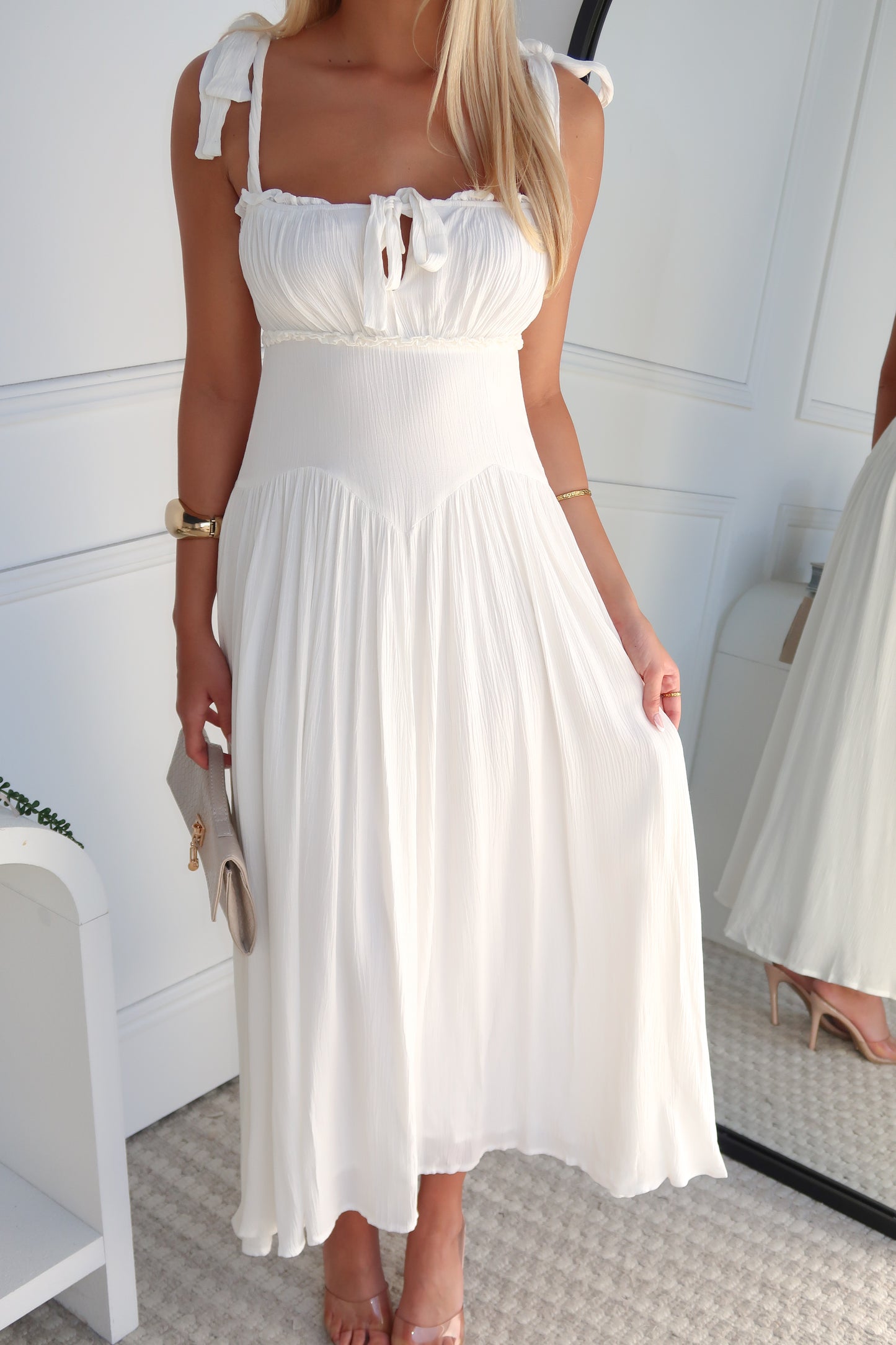 MACEY MAXI DRESS - WHITE