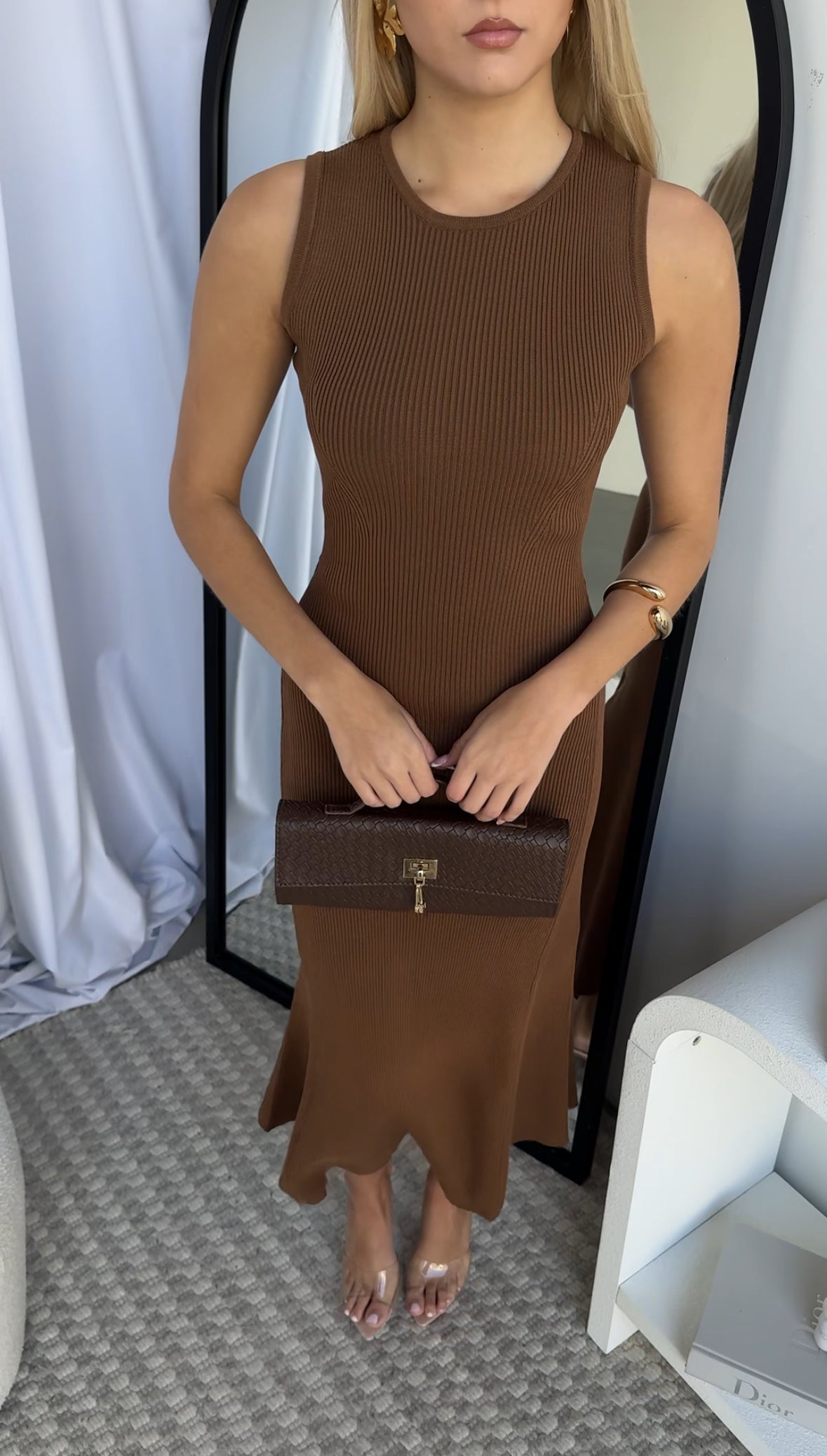 BAYDEN KNIT MAXI - CHOCOLATE