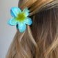 ALINA FLOWER HAIR CLAW - BLUE