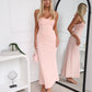 ELISE HALTER MAXI DRESS - PINK