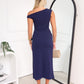 ADELE MIDI DRESS - NAVY