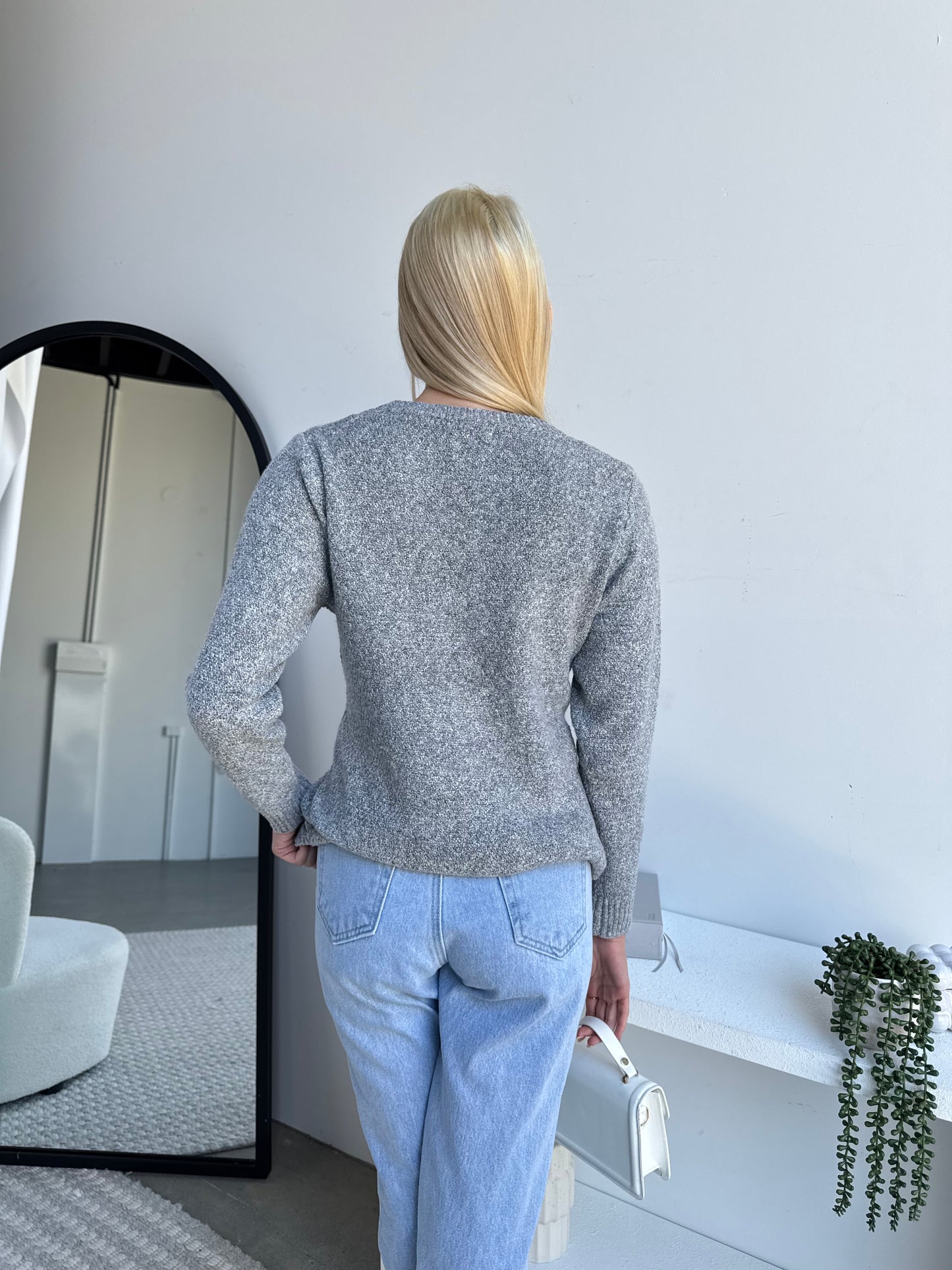 JASPER KNIT JUMPER - GREY