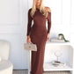 SABRINA MAXI DRESS - CHOCOLATE