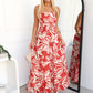 JULIET FLORAL MAXI DRESS - RED