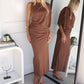 NOIR MAXI DRESS - MOCHA