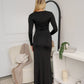 BRYSON LONG SLEEVE MAXI DRESS - BLACK