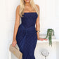 ELSI LACE MAXI DRESS - NAVY