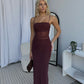 ZARA MAXI DRESS - CHOCOLATE