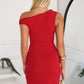 ADELE MIDI DRESS - RED