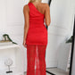 ZARIA MAXI DRESS - RED