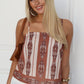 BLAKE TOP - CHOCOLATE PRINT