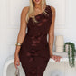 MATILDA MAXI DRESS - CHOCOLATE