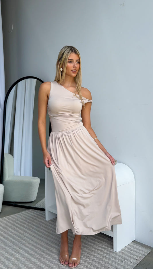 FRANKIE MAXI DRESS - SAND