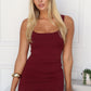VESPER MINI DRESS - WINE