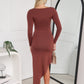 SIENNA MAXI DRESS - CHOCOLATE