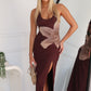 STEVIE MAXI DRESS - CHOCOLATE FLORAL