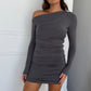 MILAN DRESS - CHARCOAL