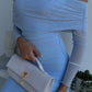 STELLA OFF SHOULDER MAXI - BABY BLUE