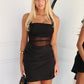 GABBIE MINI DRESS - BLACK