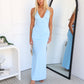 BRIA MAXI DRESS - BABY BLUE