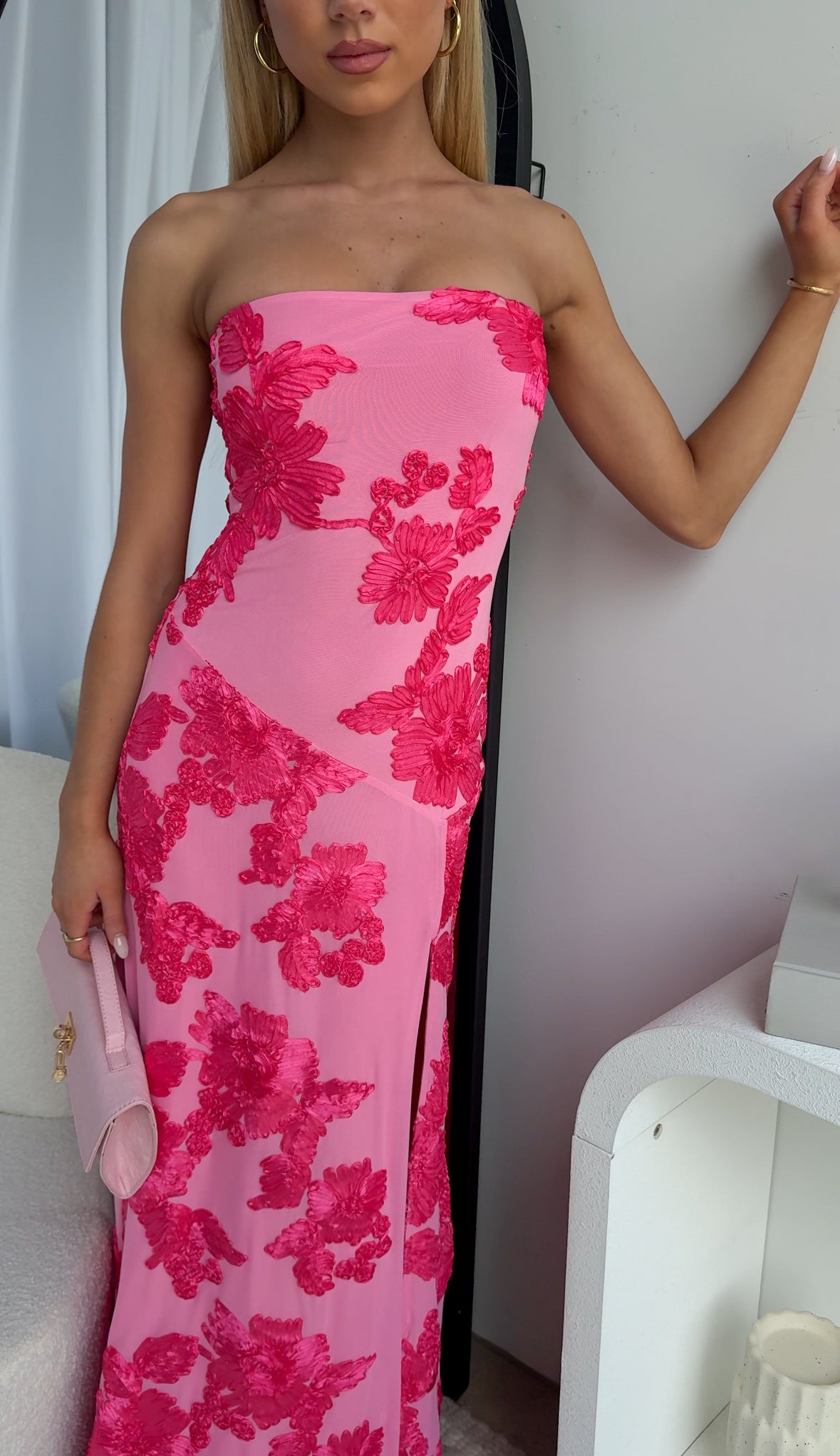 KASSAM MAXI DRESS - PINK