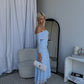 STELLA OFF SHOULDER MAXI - BABY BLUE