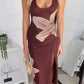 STEVIE MAXI DRESS - CHOCOLATE FLORAL