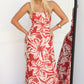 JULIET FLORAL MAXI DRESS - RED
