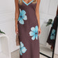 PALOMA MAXI DRESS - CHOCOLATE FLORAL